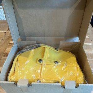 J.Crew women’s wool jacket. Nautical sailor vibe. Gorgeous yellow. Dry cleaned!